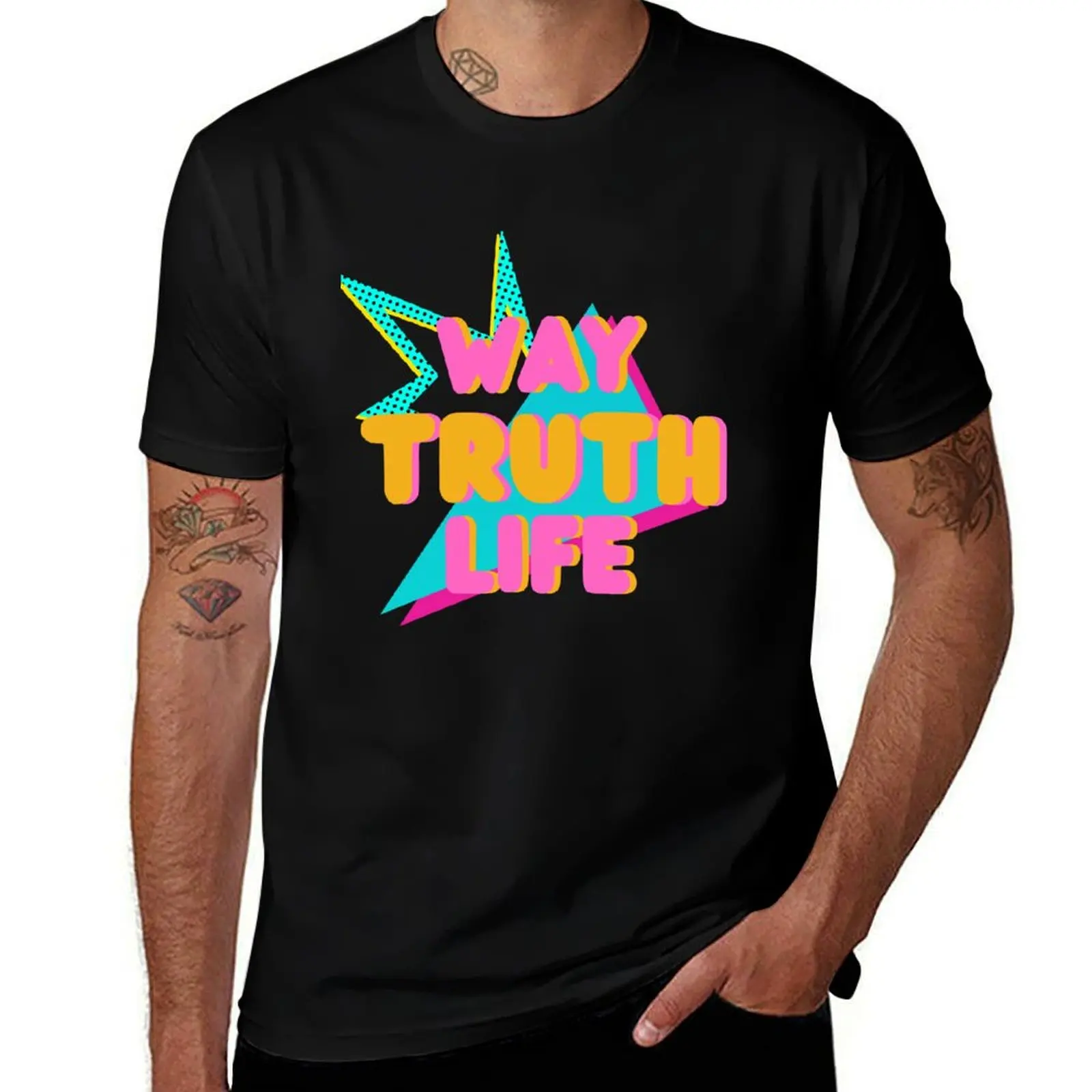

Way, Truth, Life T-Shirt t shirts for man cotton t shirt for man T-Shirt