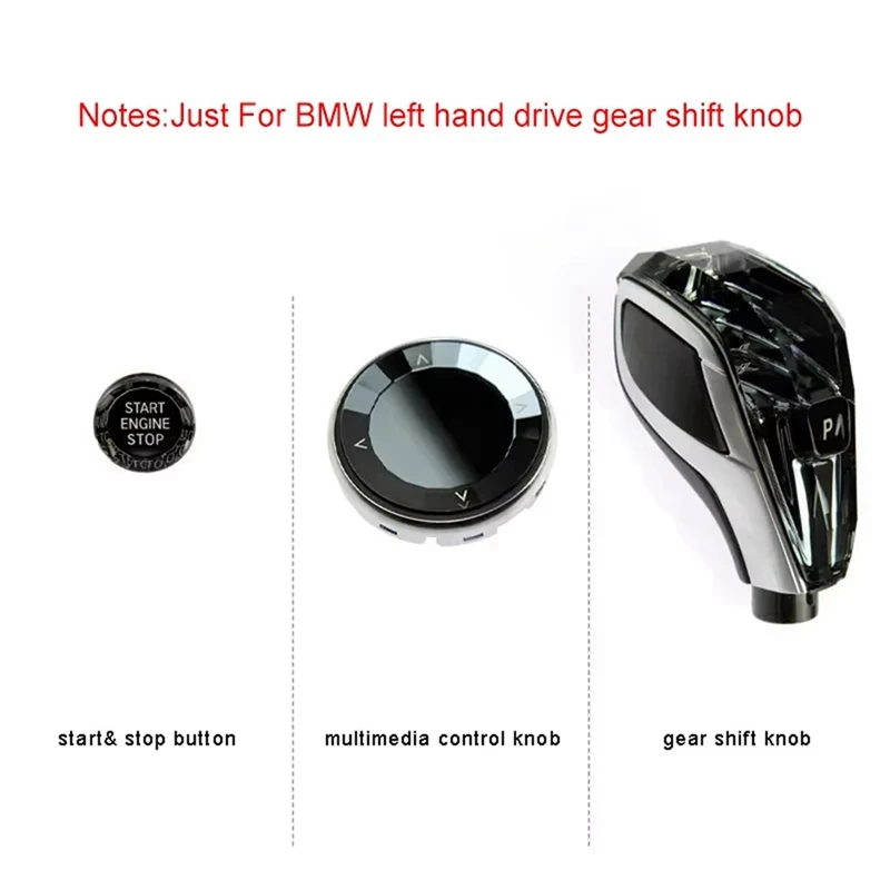 Auto Parts Crystal Gear Shift Knob Lever For BMW X5 X6 Series G05 G06 E70 E71 F15 F16 Car Interior Accessories