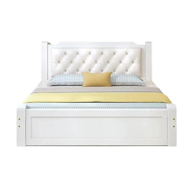 

Solid wood bed 1.8 meters economical adult master bedroom double bed European 1.5 meters household