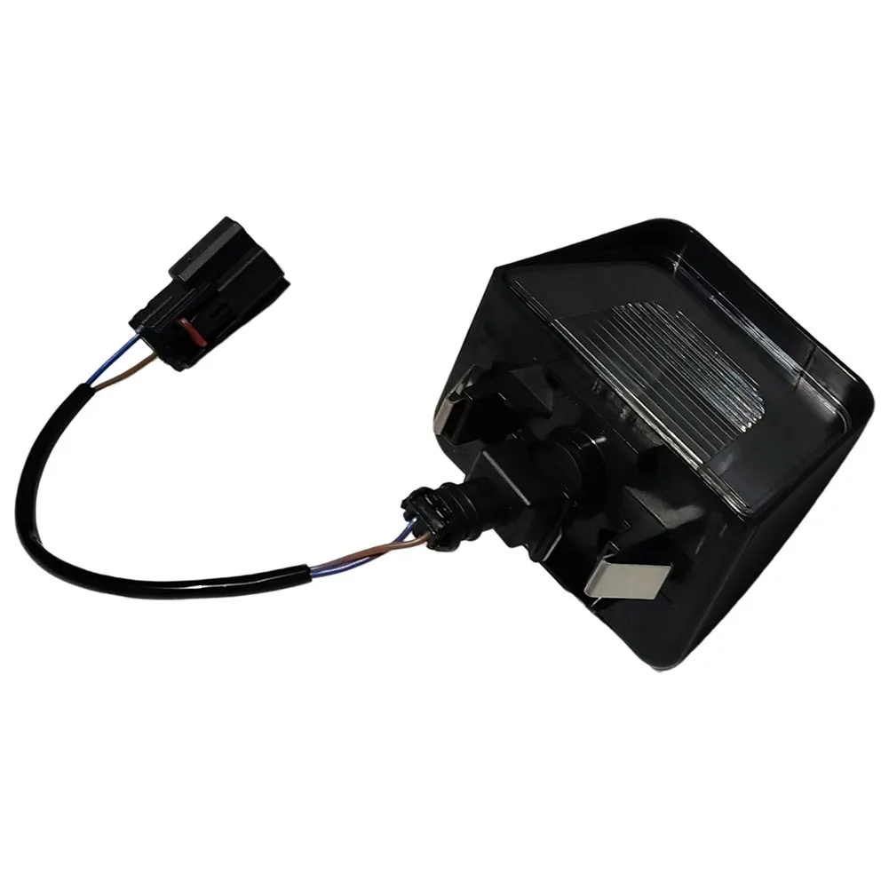 for For Vehicle Rear Bumper Black License Plate Light Rear Bumper Accessory License Plate Transit MK8 Light ABS PC