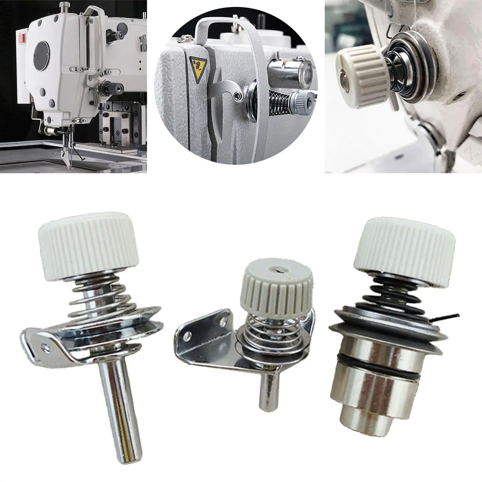 3 Pieces Universal Thread Tension Regulator Assembly for Lockstitch Sewing Machine Sewing Thread Clamp