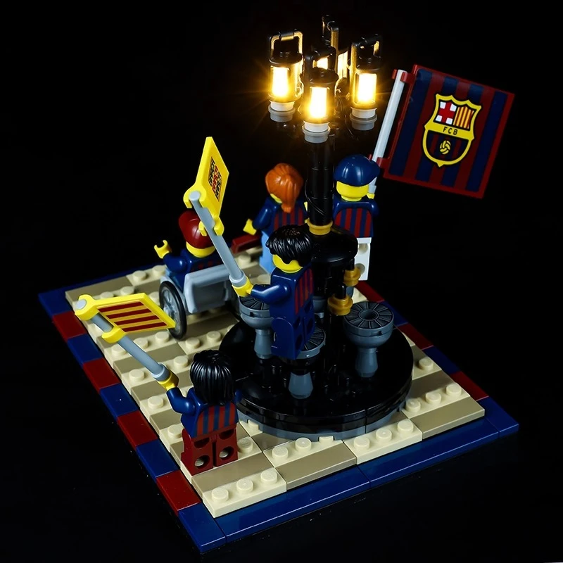 No Model LED Lighting Set Suitable for LEGO FC Barcelona Crowd Celebration 40485(Not Include Building Blocks)