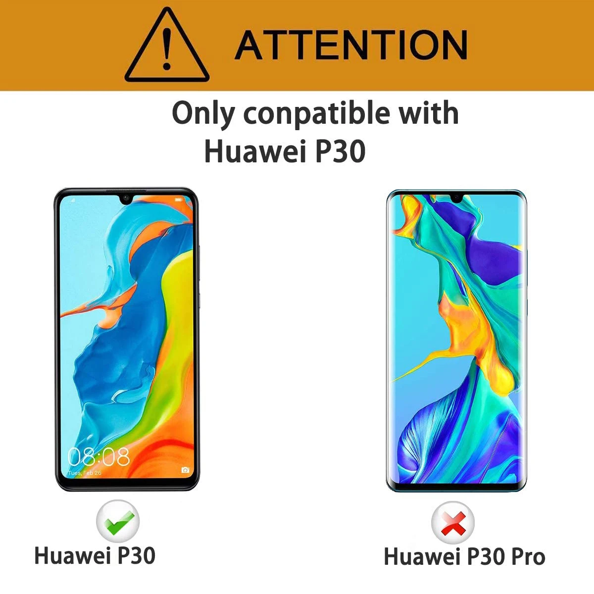 لهواوي P30 الزجاج المقسى