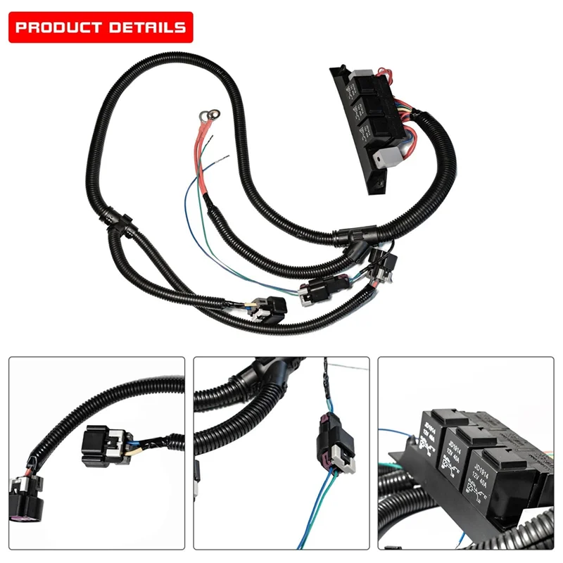 A90Q-الأسلاك الكهربائية المزدوجة للتحكم في المروحة 674-00923 67400923 لسيارة سيلفرادو سوبربان تاهو جي إم سي سييرا يوكون