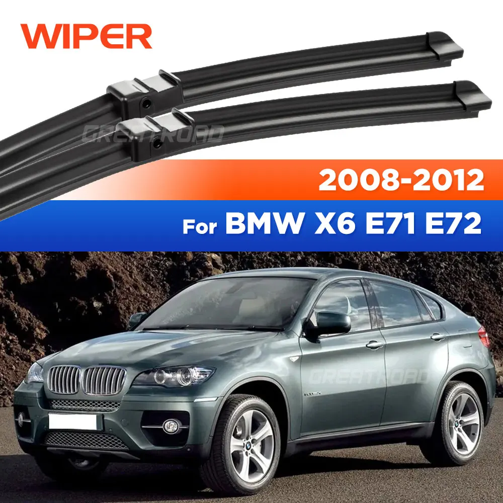

OEM Fit / Quiet Wipe / All-Season Front Wiper Blades For BMW X6 E71 E72 2008-2012 2009 2010 2011 Windshield Wipers 24"+20"