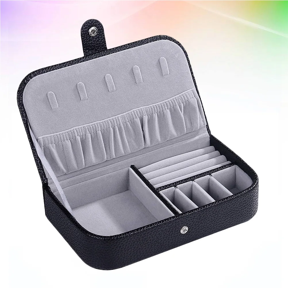 

Шкатулка для драгоценностей, компактный футляр для хранения ювелирных изделий для браслетов, подвесок, запонок, портативный органайзер, дорожный подарок для женщин и девочек