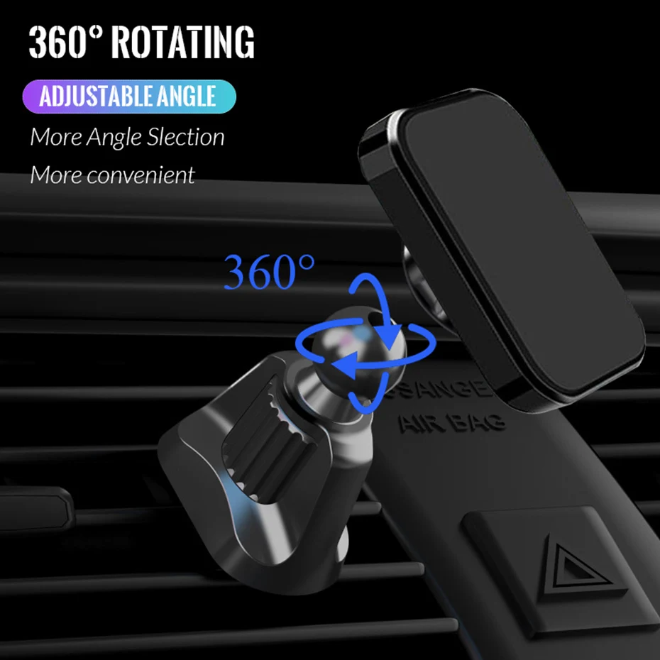 360 Degree Car Magnet Mobile Phone Holder For iPhone GPS Smartphone Car Phone Holder Mount Stand Support Xiaomi