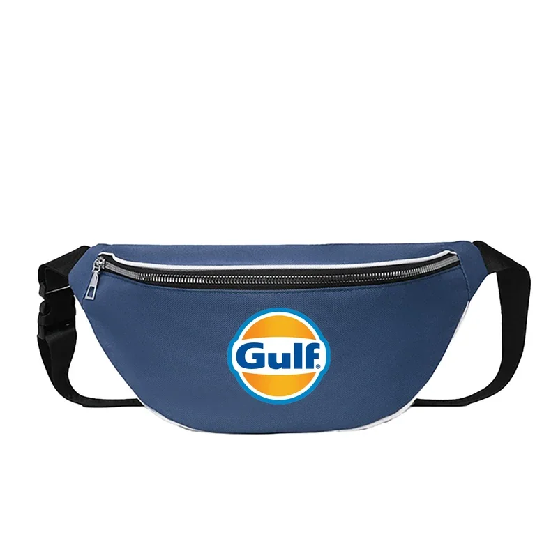 Gulf oil waist bag crossbody bag shoulder bag chest bag travel sling bag fashion casual sports back pack support custom YB-064