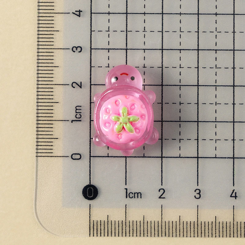 Glow-in-the-Dark Miniature Turtle Ornaments, Set of 10, for Aquarium, Garden Decor or Home Accents