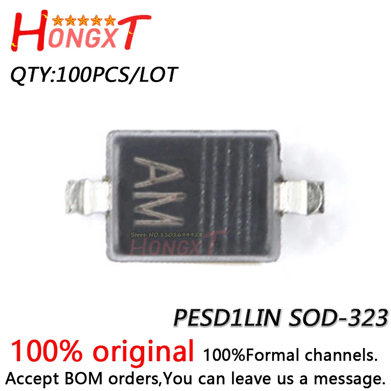 100PCS 100% NEW UMW PESD1LIN SOD-323.Chipset