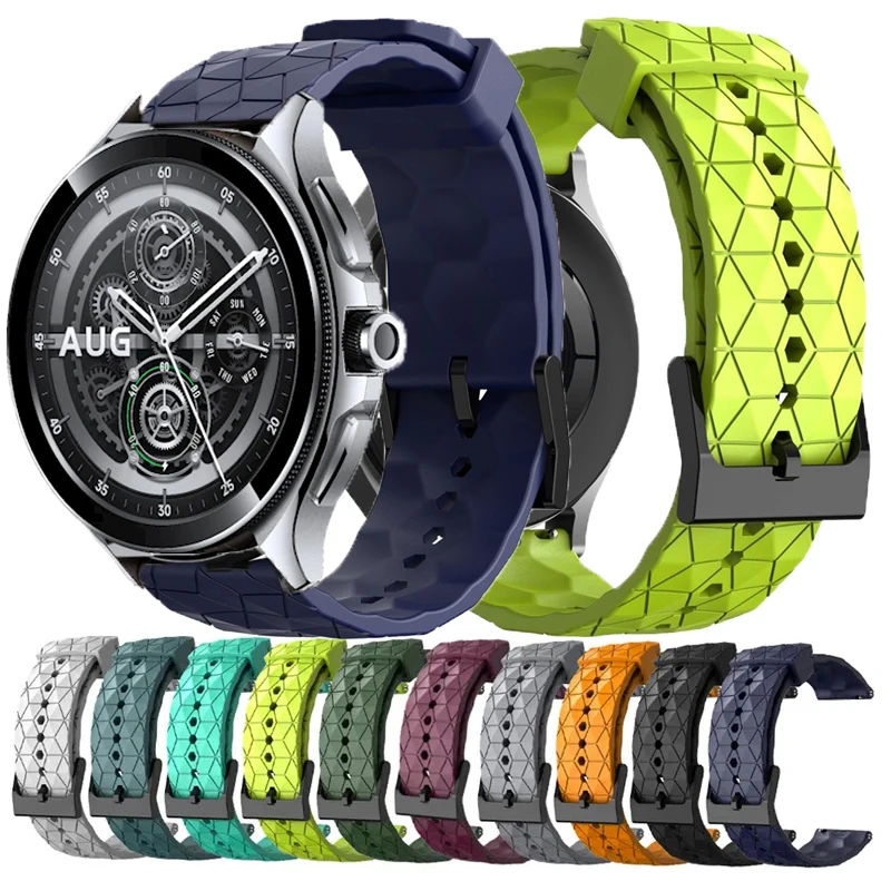 

Силиконовый ремешок с футбольным узором для Xiaomi Watch S4 S3 S2 S1 Pro Active Sports Band для Xiaomi Mi Watch 2 Pro Color 2/1 Браслет
