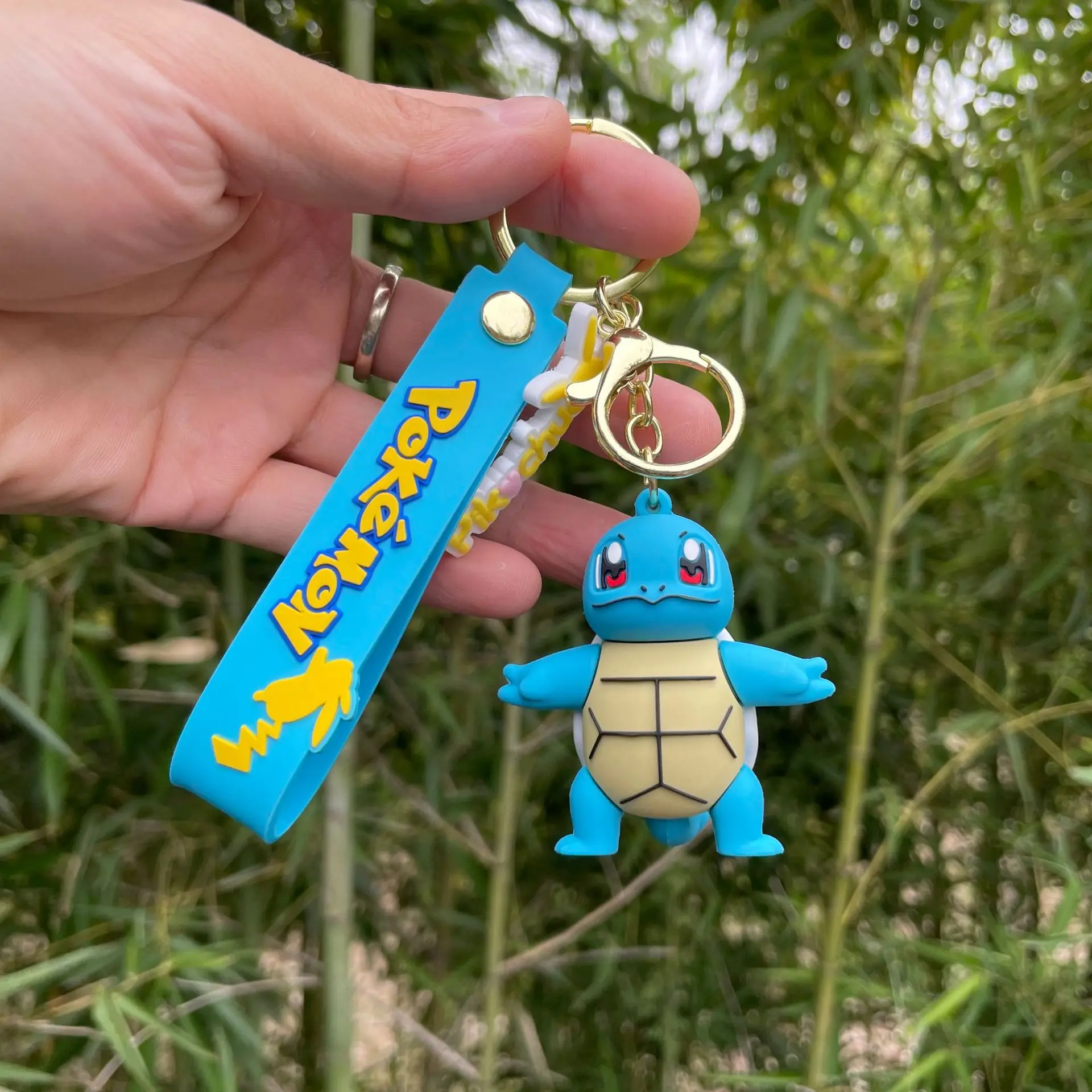 Симпатичные брелки с покемонами — брелки Пикачу, Бульбазавр, Даклетт, Джигглипафф и Сквиртл. Стильные аксессуары для ключей, сумок