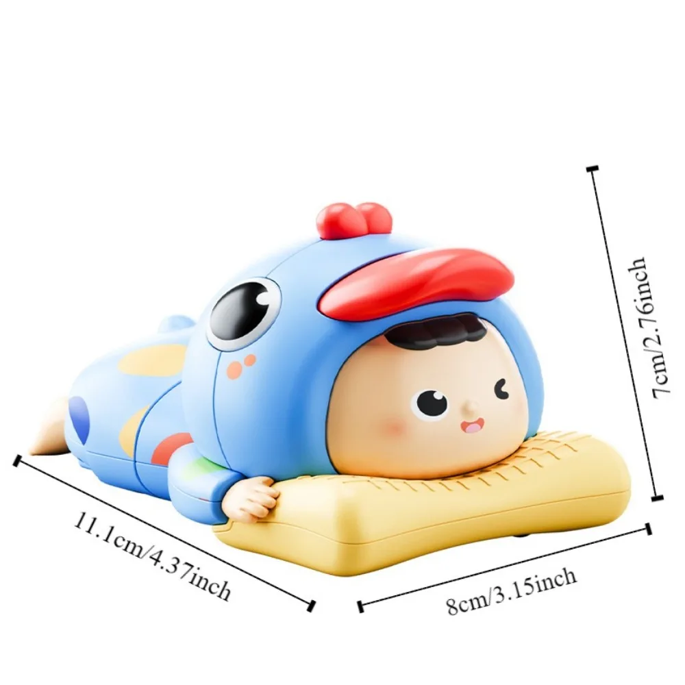 Learns To Crawl Crawling Baby Toys Big Eyes Cartoon Learning Crawling Doll Funny Clockwork Climbing Twist Walking Duck Toddler