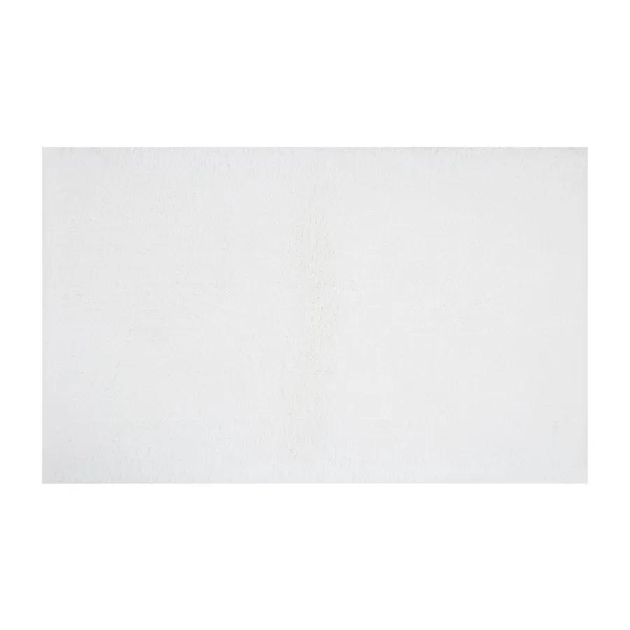 

White Micro-Polyester 21" x 34" Bath Rug