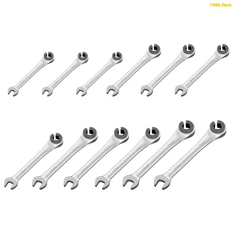 U1JB High Strength Oil Tube Access Ratchet Wrench For Plumbing And Automotive Work