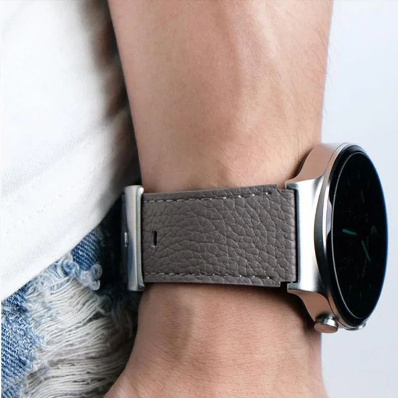 Huawei-オリジナルのレザーウォッチバンド,ユニバーサルレザーストラップgt3 46mm gt2 pro/gt 2e/gt2 46mm/gt3 pro gtランナー22mm