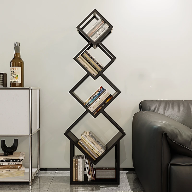 Decoration Storage Bookcases Office Minimalist Manga Floor Library Bookcases Interior Girl Estante Livros Library Furniture
