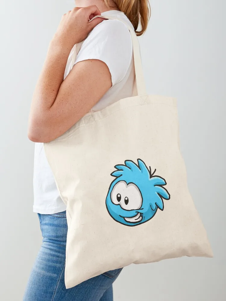 

Blue puffle from club penguin Tote Bag tote bag screen Big bag foldable reusable shopping trolley