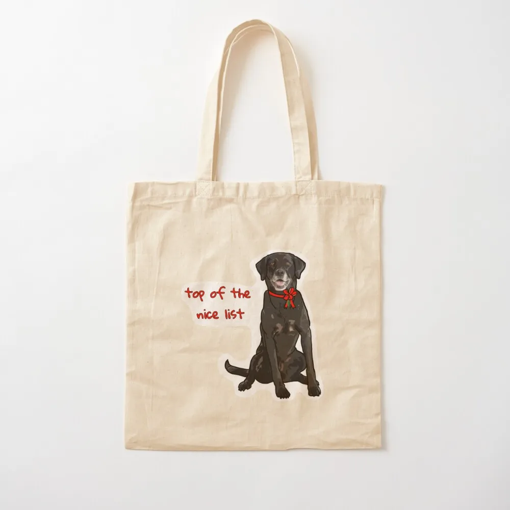 

Labrador Christmas Tote Bag supermarket folding bag Woman shopper bag reusable shopping