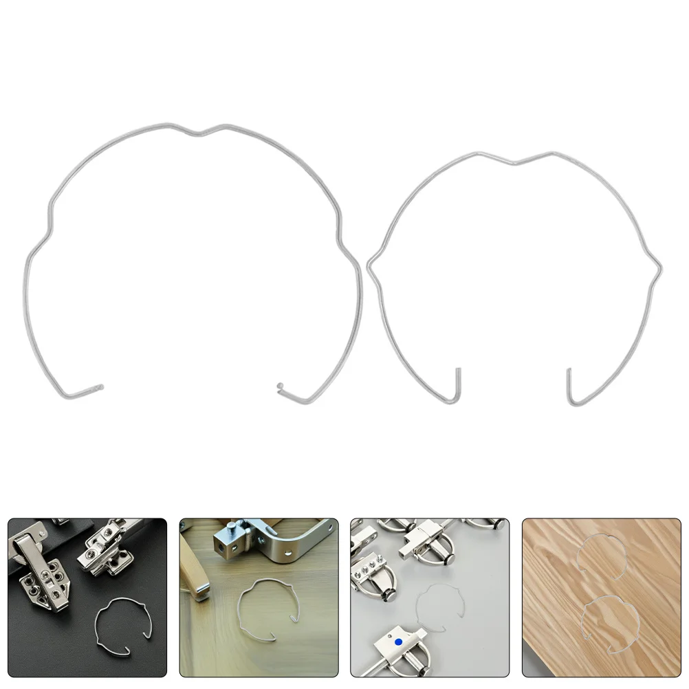 

4Pcs Lamp Clips Retaining Spring Metal Fixing Buckles Downlight Bulb Holders Spotlight Ring Clamp Compatible Mr16