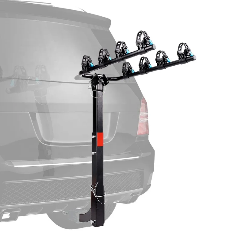 2 Bikes and 4 Bikes Rack Foldable Mast Style Hitch Mounted Bicycle Carrier Racks for Minivans Trucks