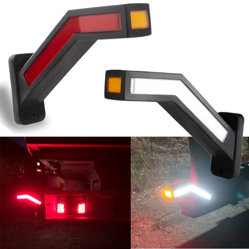 

LED Neon Side Marker Running Dynamic Turn Signal Indicators For Trailers Trucks Tail light12V 24V Polish Horns DRL