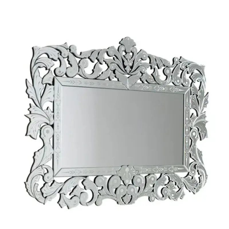 Wall Decor Mirror Furniture Square Traditional Venetian Wall Mirrors Beveled Mirrors For Living Room Hallway