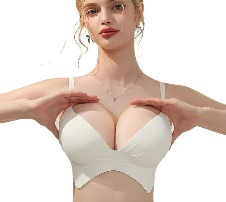 Soutien-gorge push-up ultra épais de 12 cm pour femmes à poitrine plate, soutien-gorge invisible sans fil sans couture, pour cosplay d'anime et usage quotidien, antidérapant KUCLUT