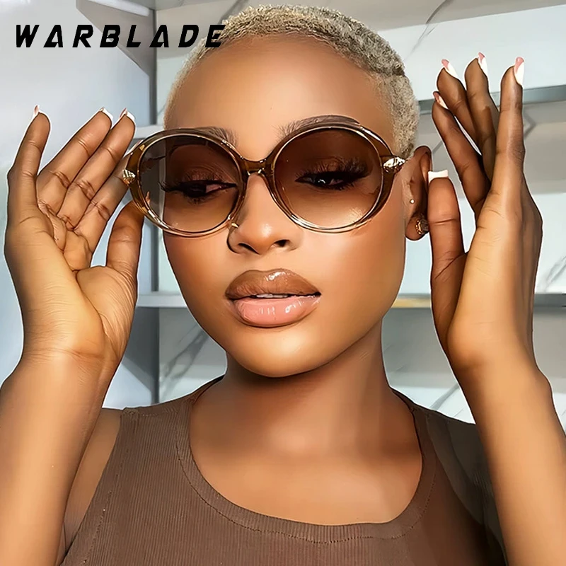 

Women Luxury Sunglasses Brand Designers Fashion Metal Large Frame Circular Shape Sun Glasses Travel Eyewear UV400 Gafas De Sol