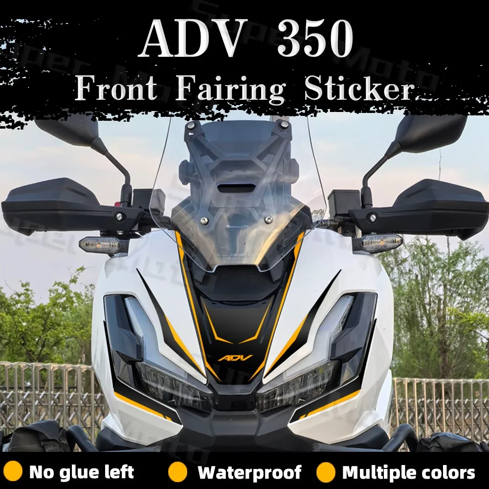 Motorcycle Head Front Fairing Sticker Protection Scooter Accessories Waterproof Decortion Decals For ADV350 ADV 350 350 adv 2025