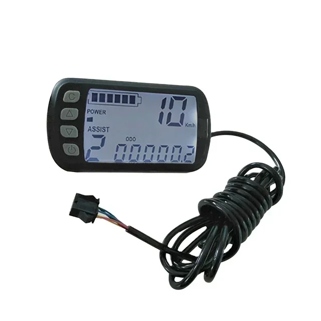 Electric bicycle LCD display 24V 36V 48V  scooter motorcycle speed meter