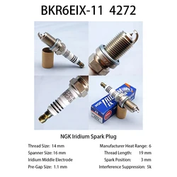 1pcs Original NGK IX Iridium Spark Plug BKR6EIX-11 4272 3764