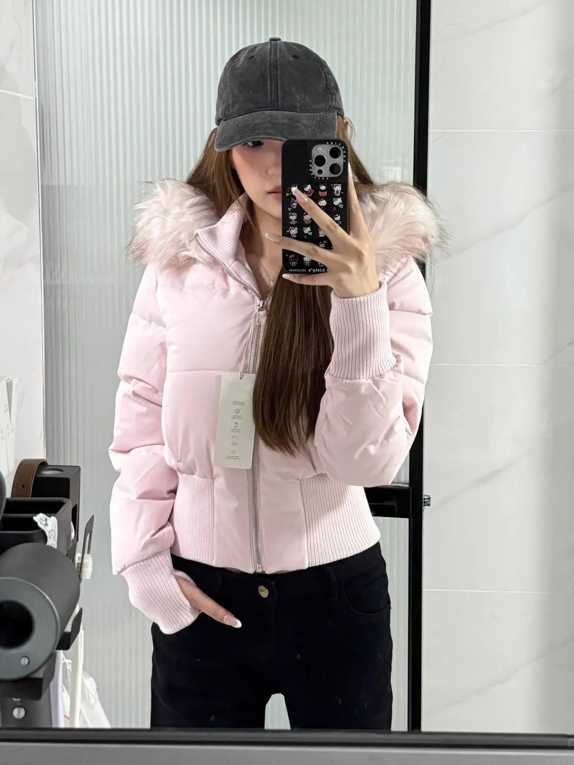 Winter Cold Coat Warm Cropped Jackets Women Fur Hooded Quilted Jacket Parka Streetwear Windproof Coat Cotton Padded Jacket Trend