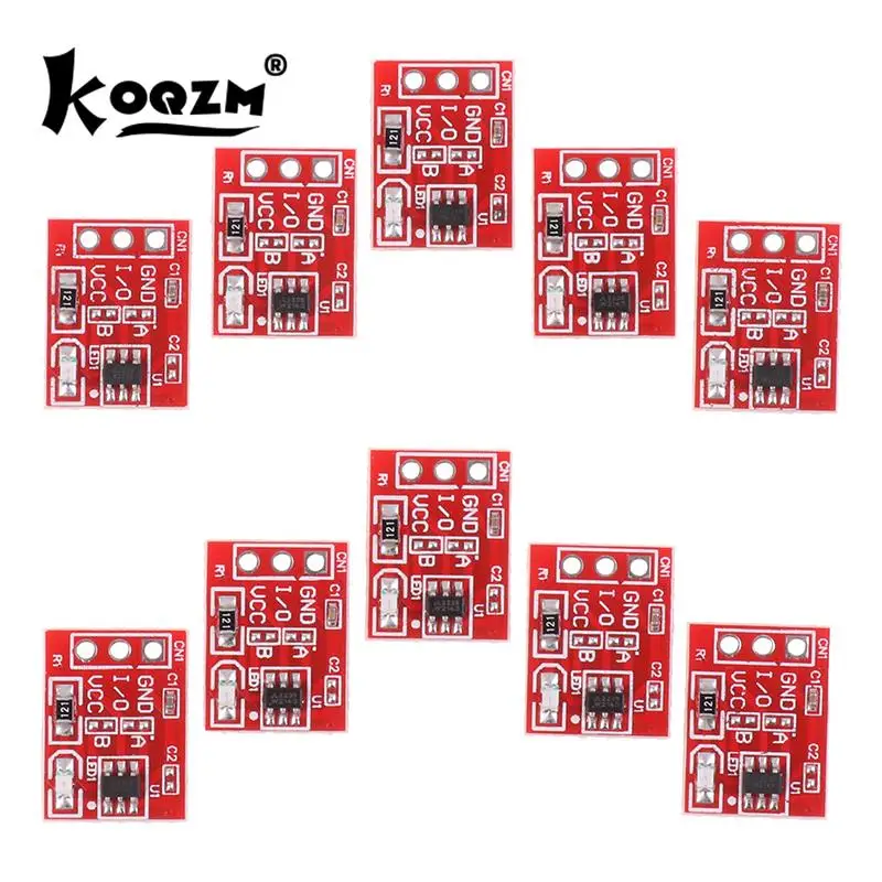 10pcs/lot TTP223 Touch Button Switch Capacitive Sensor Module Self-Locking/No-Locking Single Channel TTP223-BA6 For Arduino