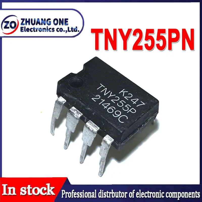 10PCS TNY255PN DIP8 TNY255P DIP TNY255 DIP-8 255PN IC