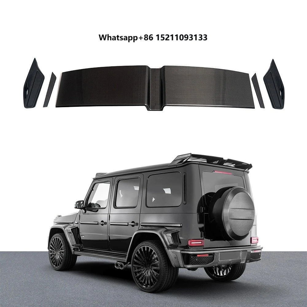 Новый карбоновый спойлер-антикрыло для G-класса W465r (2025+) G63 G500 G450D, черный карбоновый задний сплиттер, автозапчасти