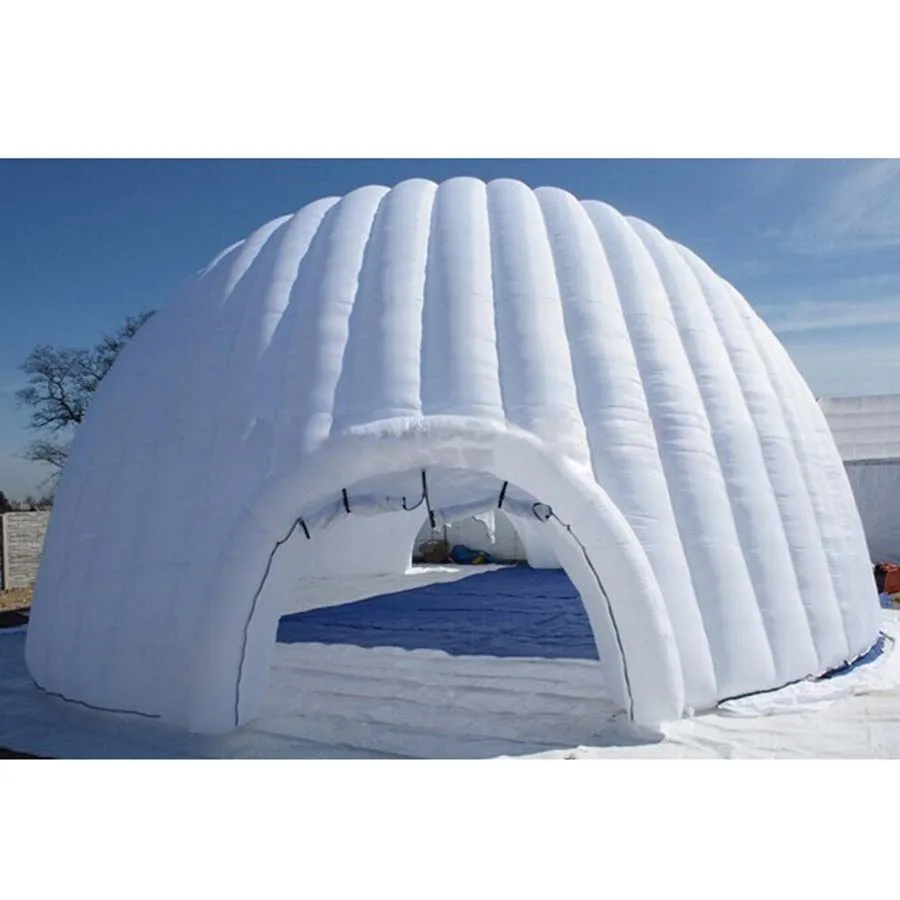 

Popular White Giant Inflatable Igloo Tent, Air Blown Dome Tent for Event with Free Air Blower