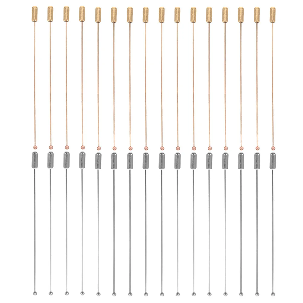 20 قطعة دبوس بروش عصا 90 مللي متر كرة طويلة إبرة معدنية مستديرة العروة Diy بها بنفسك دعوى التلبيب قبعة مجوهرات الحرفية الإكسسوارات مشبك أمان