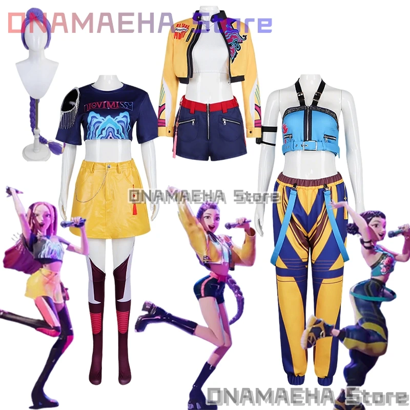 

Cos Hunters Superstar Lumi Mira Zoe Cosplay Costume Anime Role-play KPop Demon Full Set Girl Group Suit Women Halloween Disguise