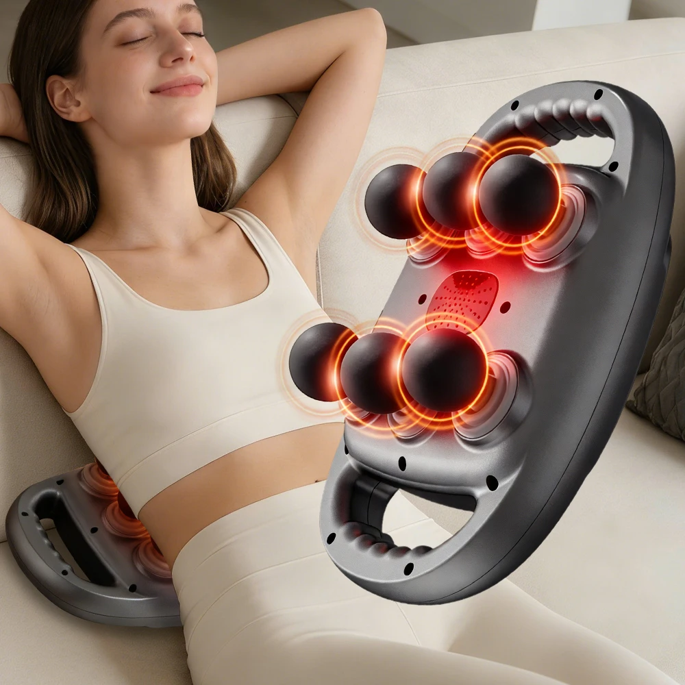 

New Fascia Gun Six Heads Massage Gun Muscle Relaxation Electric Massager Relax Neck Membrane Cervical Spine Massage Instrument