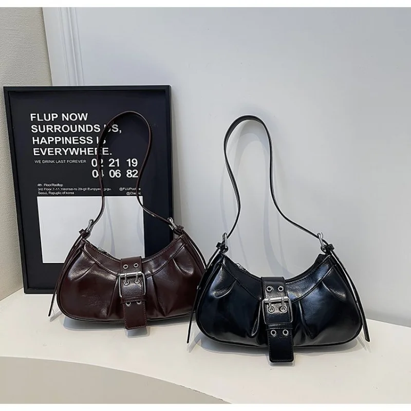 

Luxury Women's Vintage Leather Shoulder Bag Trendy Commuter Classic Elegant Ladies Casual Fashionable Crossbody Bag
