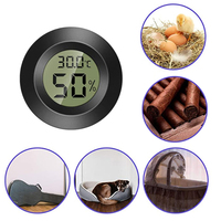 Mini LCD Digital Humidor Thermometer Hygrometer Refrigerator Freezer Tester Thermohygrometer Detector Thermometer Pet Car