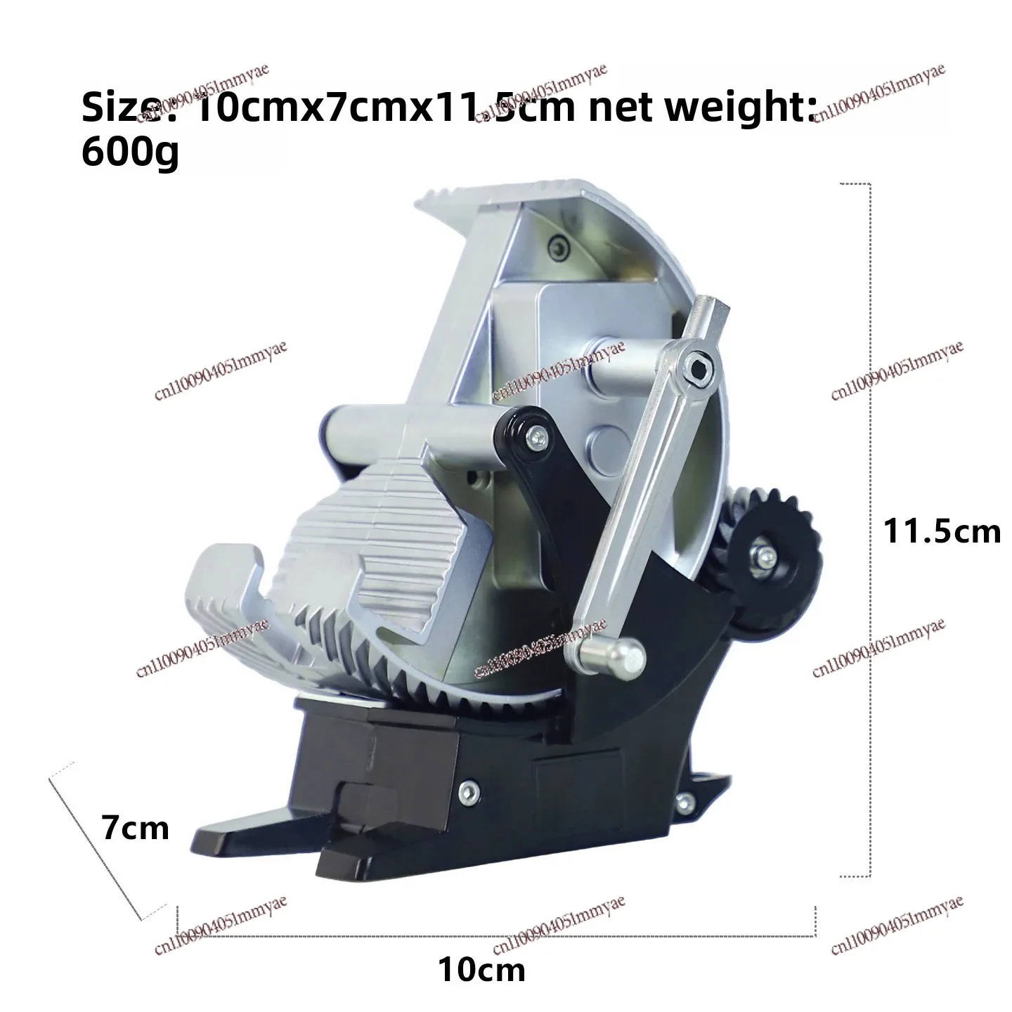 New 2025 All-metal Mechanical Alloy Serrated Knob Gear Hand Crank Power Generation Mobile Phone Holder