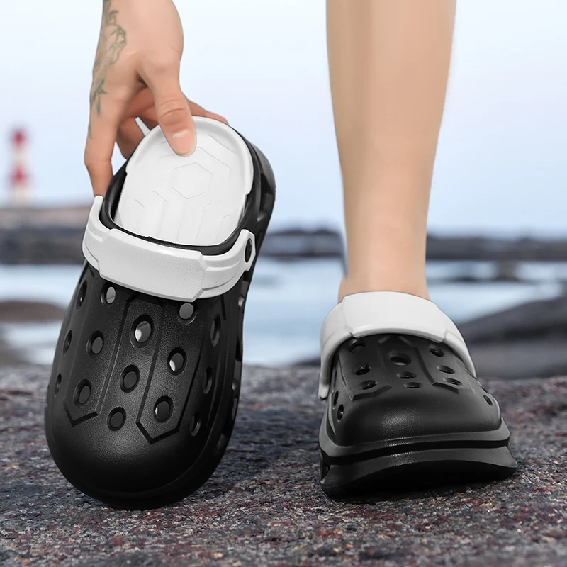 Paar-Stil Herren- und Damen-Sommer-Outdoor-Schuhe mit Dicker Sohle, Geruchshemmend und Rutschfest, Doppelnutzung für Sport, Strand und Angeln – Detail 13