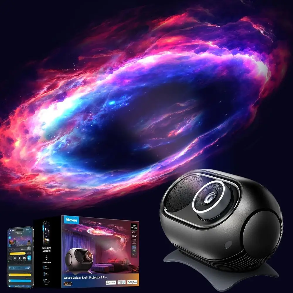 

4MP HD Star Projector with 20+ Scenes, Compatible with Matter, Night Light for Kids and Room Decor