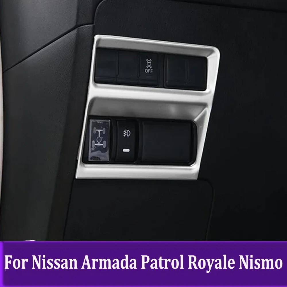 

Кнопка переключения фар, накладка, аксессуары для Nissan Armada Patrol Royale Nismo для Infiniti QX56 QX80 Y62 2016-2018