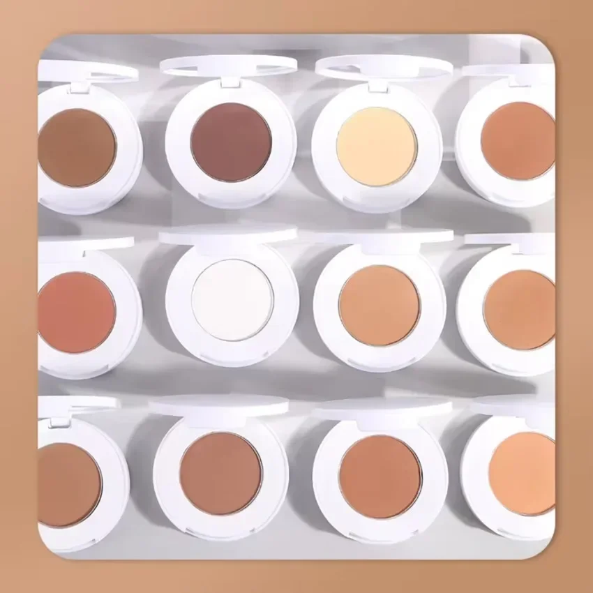 Custom 12colors Silky Smooth Concealer Pressed Powder Fully Cover Concealer Soft Long Lasting Brighten Face Makeup Bulk