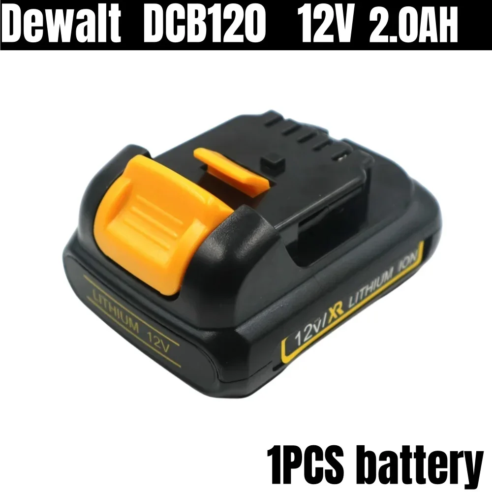 100% Original DEWALT 12V Battery, 2.0AH、DEWALT、DCB120、DCB124、DW089LG、DCD701F2、Dewat,Lithium Batteries for Electric Tools