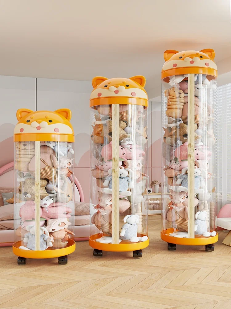 large-capacity-plush-toy-storage-bucket-transparent-doll-storage-organizer-box-soft-stuffed-animal-storage-bin-with-light-and