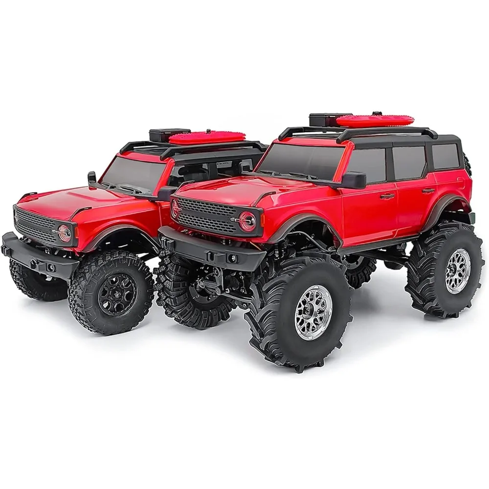 4 Uds 1,0 ruedas Beadlock y kit de neumáticos de tierra de barro para 1/18 RC Crawler, SCX24/TRX4M, llantas de aluminio, 62mm, actualizaciones SCX24 (titanio